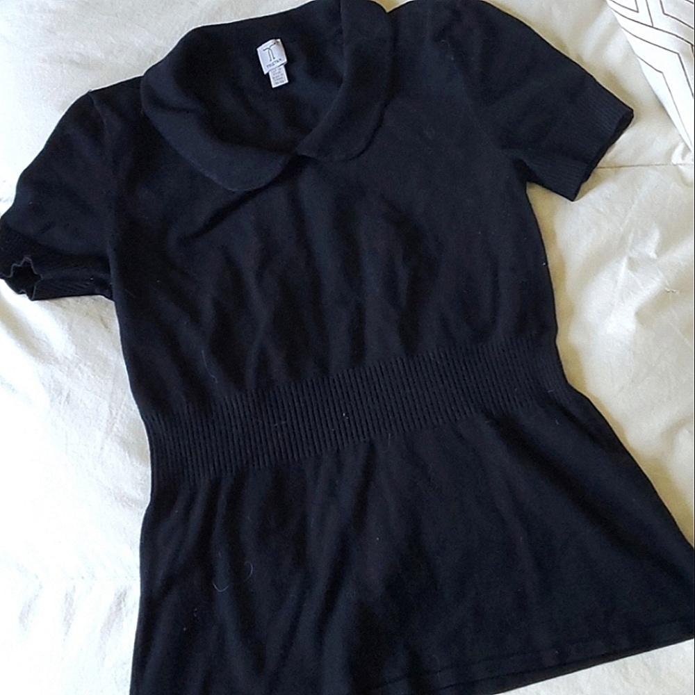 Peter Pan Collar Knit Top